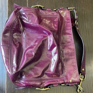 Purple coach purse